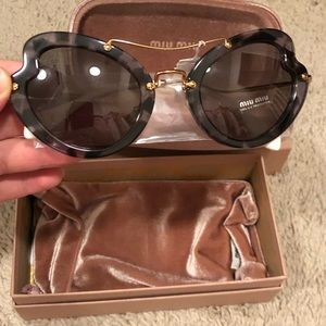 Miumiu Butterfly 52mm acetate frame sunglasses